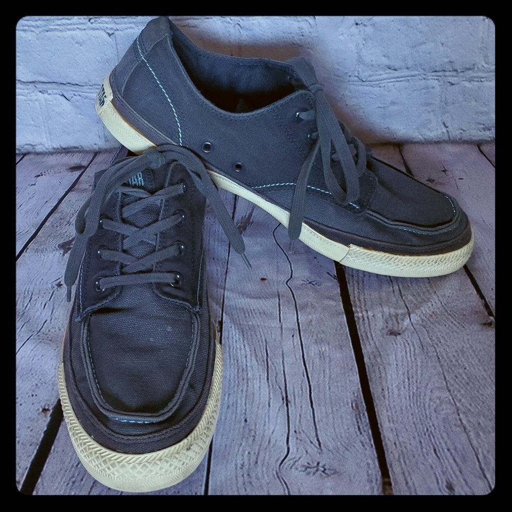 Vintage Converse Tieup Navy Canvas Shoes M Sz 11